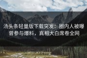汤头条轻量版下载突发：圈内人被曝曾参与爆料，真相大白席卷全网