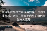 蘑菇影视在线观看深度揭秘：丑闻风波背后，网红在录音棚内部的角色夸张令人意外